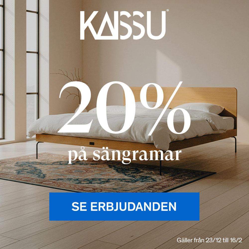 20% p&aring; Kaissu s&auml;ngramar.